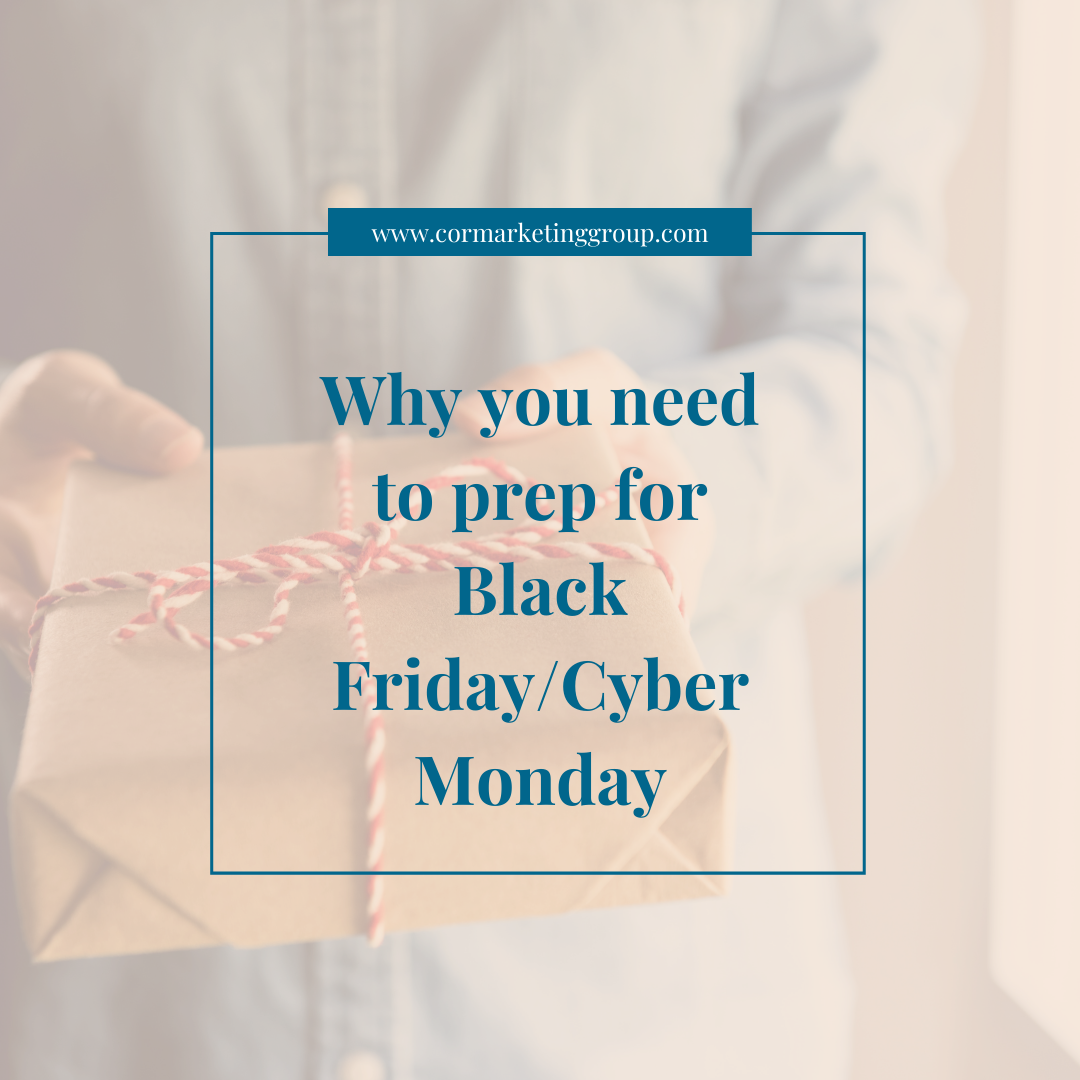 Why you need to prep for Black Friday/Cyber Monday